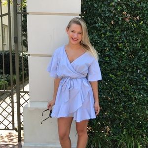 Blue Linen Dress, size Medium by Listicle